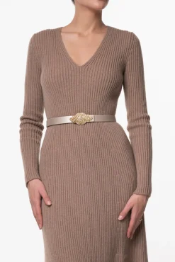 Adriel Wool and Cashmere-blend Dress