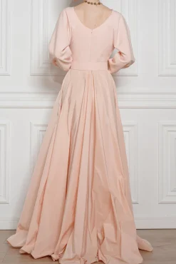 Alice Long Dress In Soft-Peach