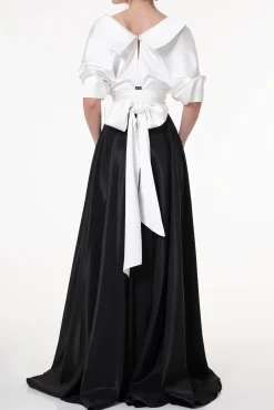 Angelina Satin Shirt In White