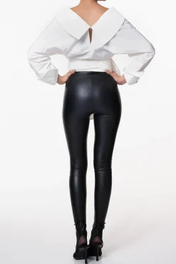 Angelina Taffeta Shirt In Ivory