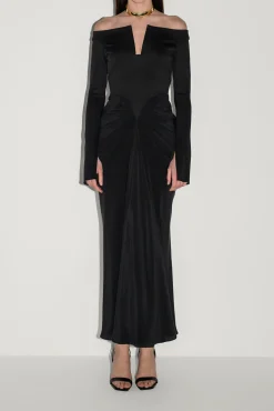 Anita Ankle Length Dress In Black