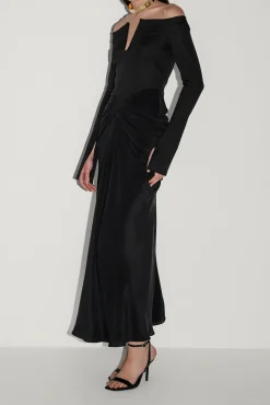 Anita Ankle Length Dress In Black