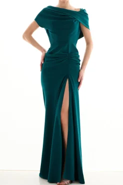 Aqusa Long Dress In Emerald