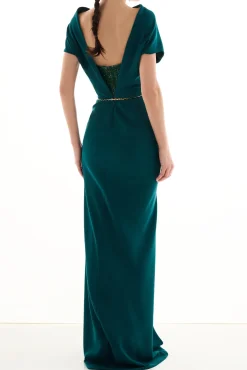 Aqusa Long Dress In Emerald