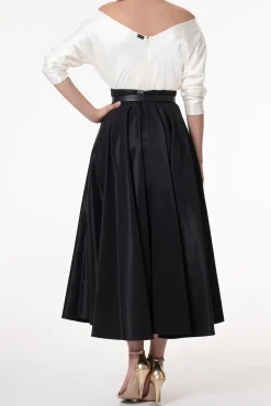 Elegant Satin Blouse In Ivory