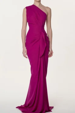 Elena Crepe Dress In Calla