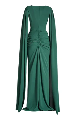Evelyn Dress In Dark-Green