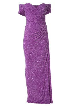Gaia Dress In Royal-Lilac