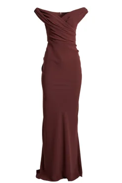 Hedy Long Dress In Merlot