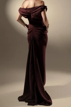 Hedy Long Dress In Merlot