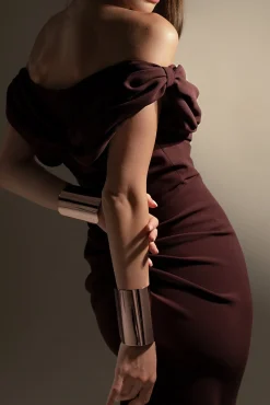 Hedy Long Dress In Merlot