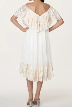 Jade Ivory Boho Midi Dress