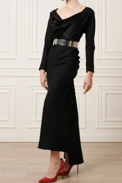 Jessica Midi Dress In Black