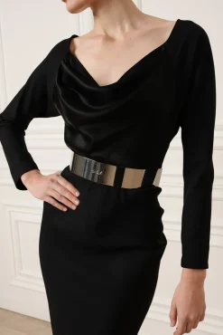 Jessica Midi Dress In Black