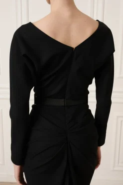 Jessica Midi Dress In Black