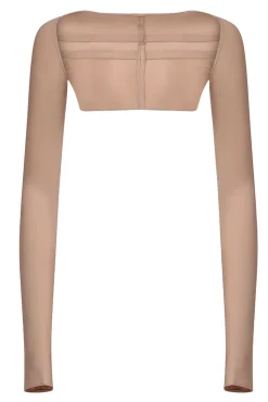 Kiara Long Dress In Nude