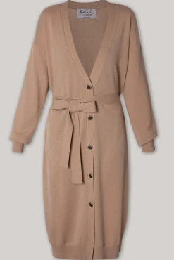 Lani Cashmere Long Cardigan In Dune