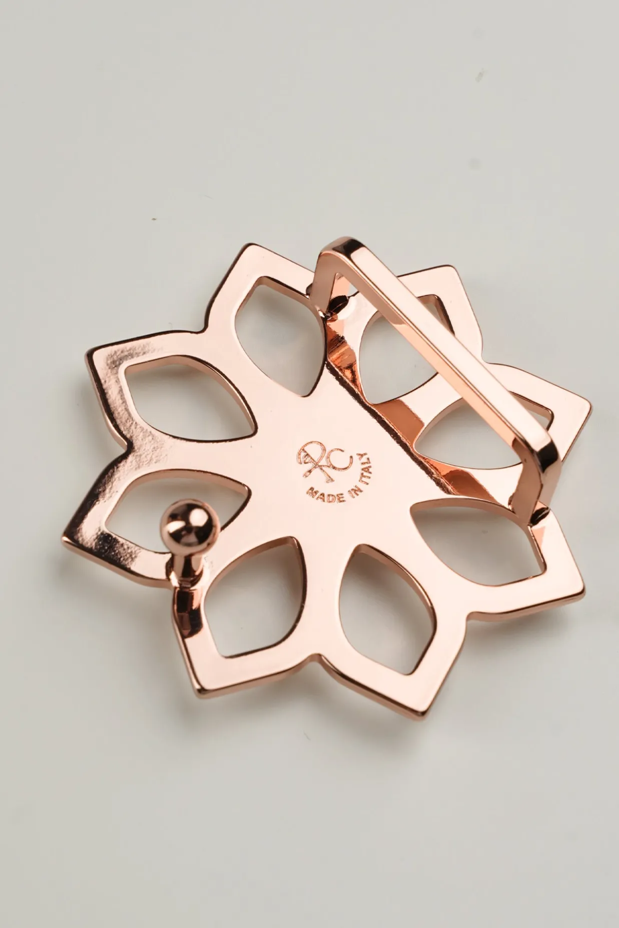 Lotus Leather Waist Belt In Burgundy With Rose-Gold Buckle