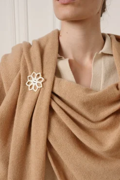 Lux Cashmere Scarf In Dune