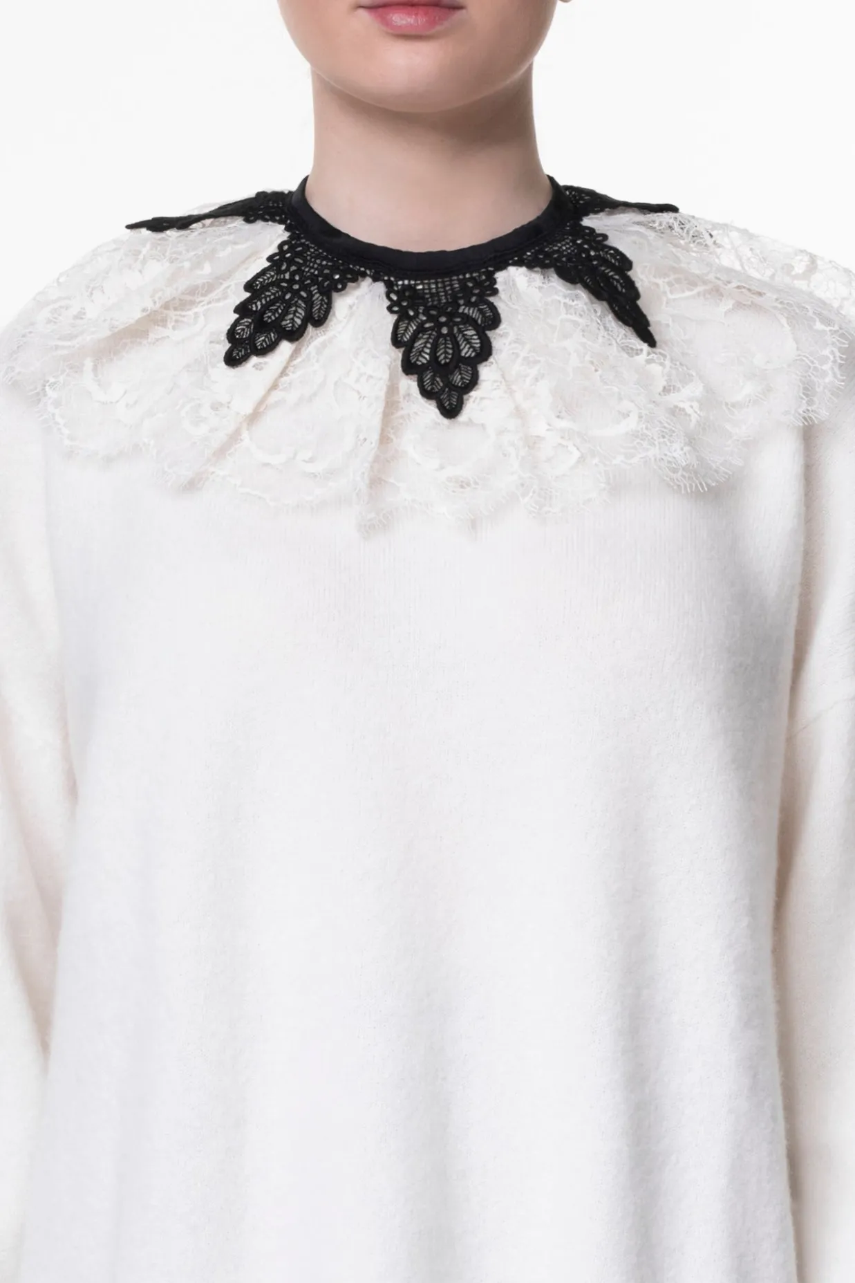 Margaret Ruffled Cotton Lace Collar