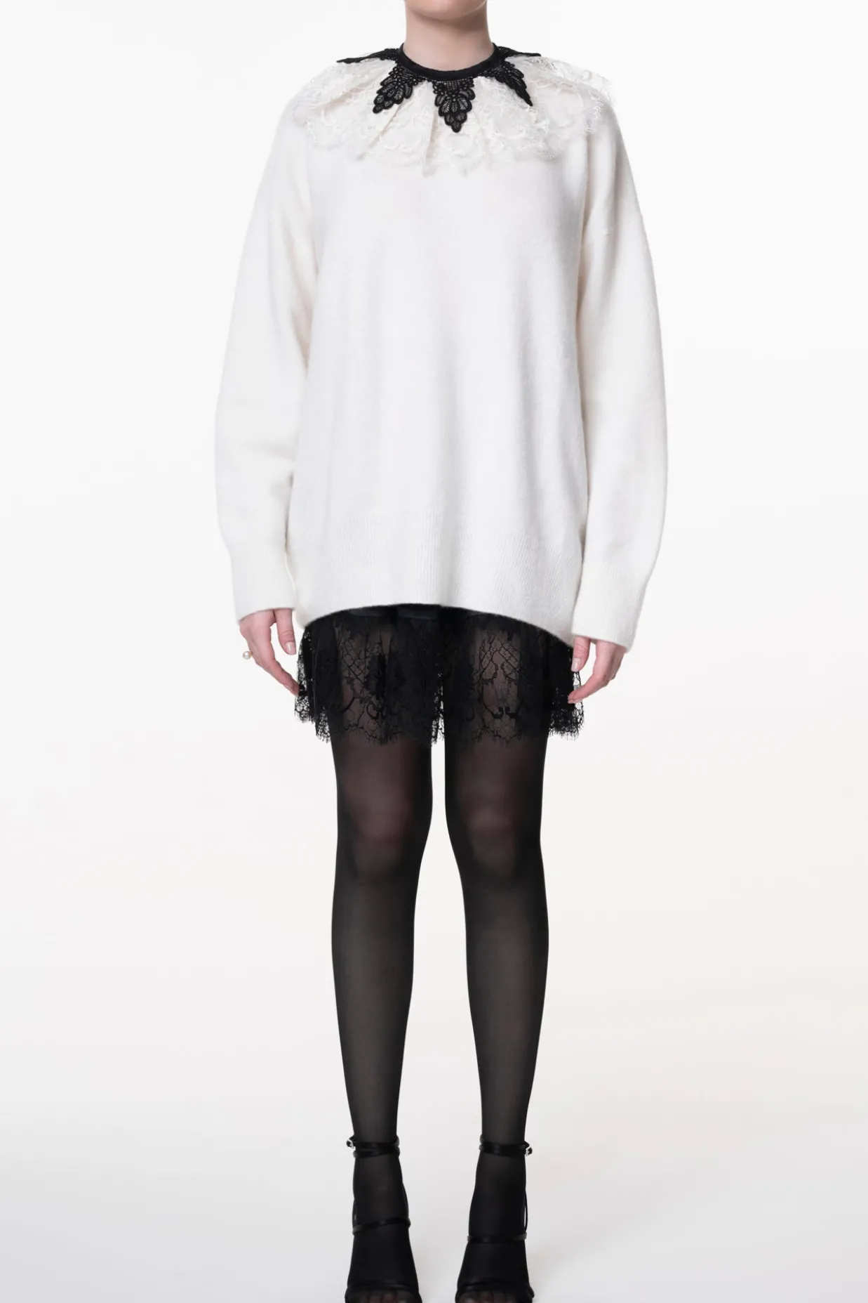 Margaret Ruffled Cotton Lace Collar