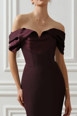 North Long Dress In Merlot