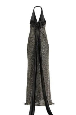 Orea Dress In Black-Silver