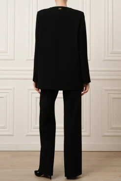 Pax Viscose Jersey Wide-Leg Pants In Black