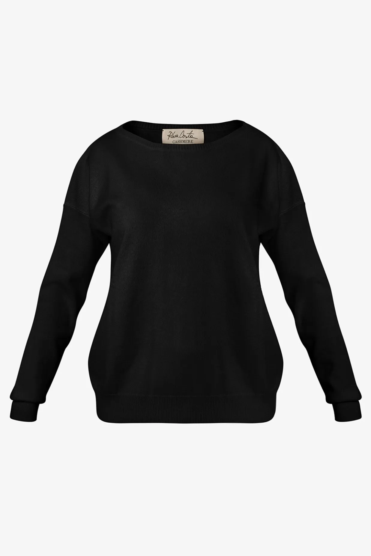 Rania Boat Neck Cashmere Sweater In Embassy