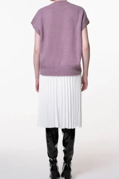 Raziel Cashmere and Silk-blend Sweater Vest In Lilla