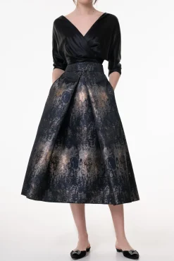Reese Silk Top In Black