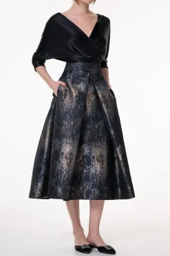 Reese Silk Top In Black