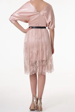 Reese Silk Top In Rose