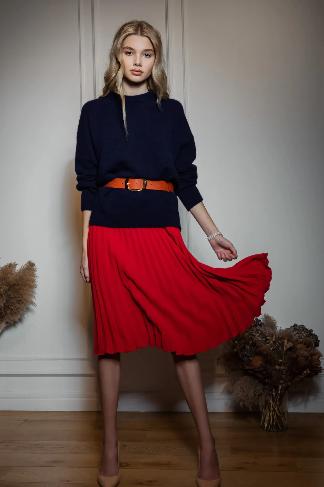 Sariel Cashmere and Silk-blend Sweater In Blue