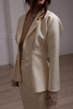 Structured Jacket In Cream