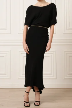 Sylvie Midi Dress In Black