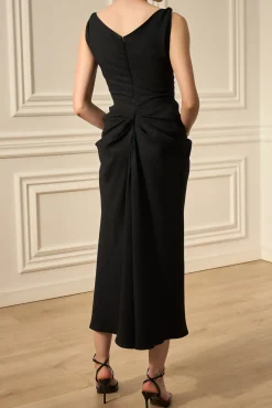 Valeria Midi Dress In Black