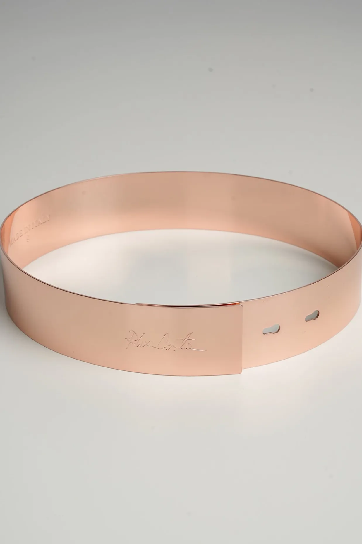 Xenis Full Metal Belt In Rose Gold-Plated