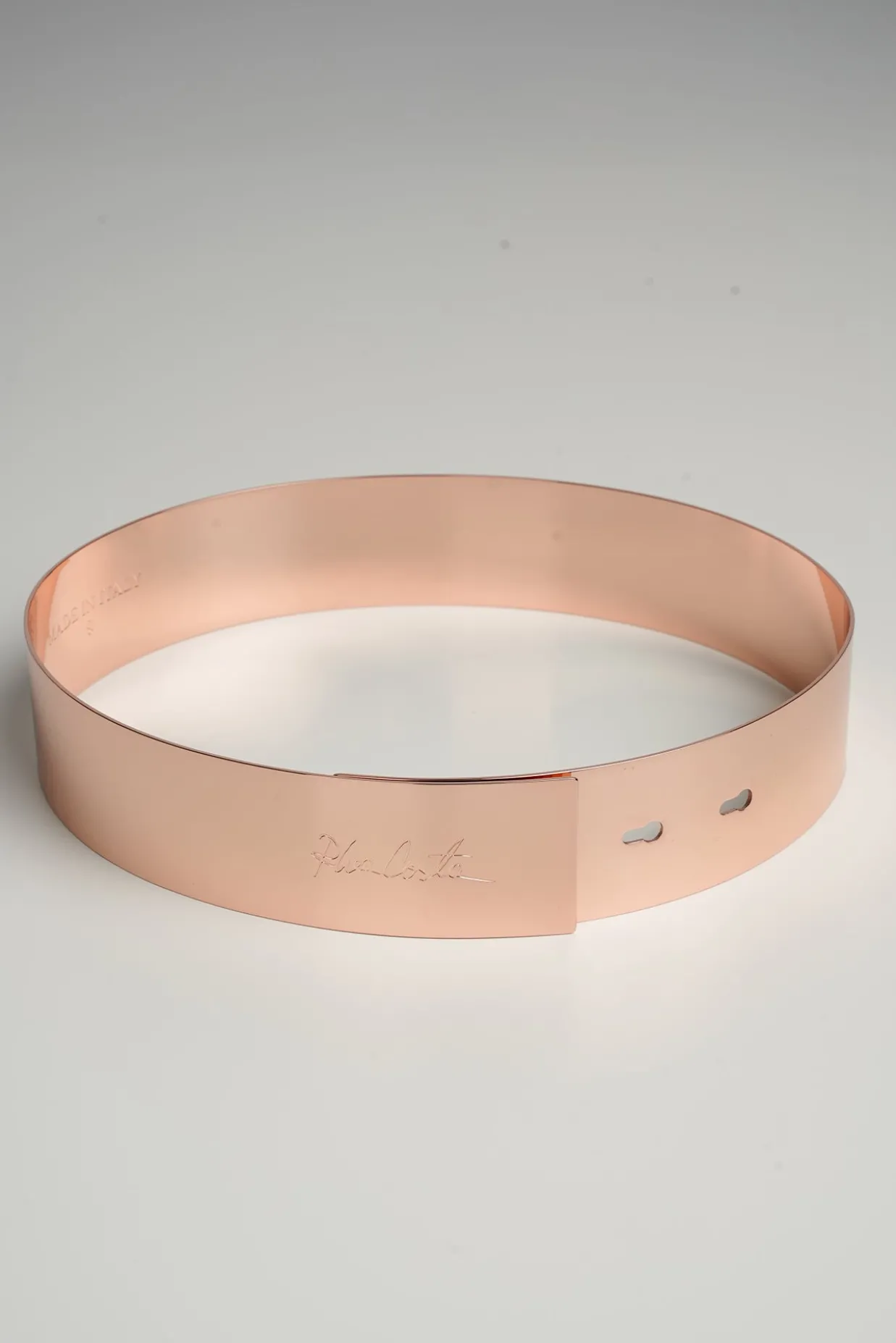 Xenis Full Metal Belt In Rose Gold-Plated