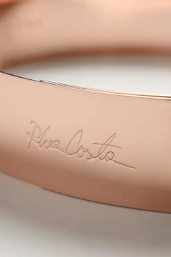 Xenis Full Metal Belt In Rose Gold-Plated
