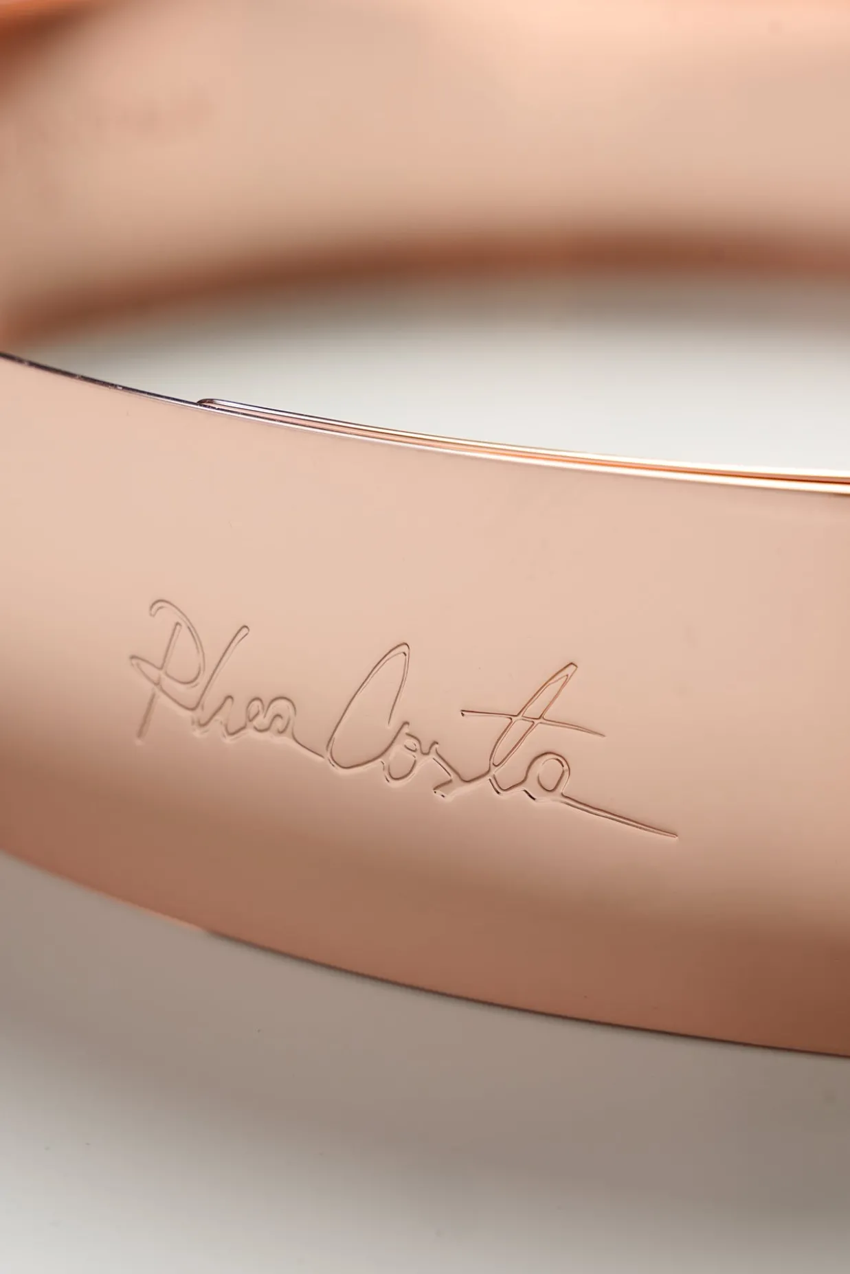 Xenis Full Metal Belt In Rose Gold-Plated