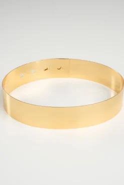Xenis Full Metal Belt In Gold-Plated