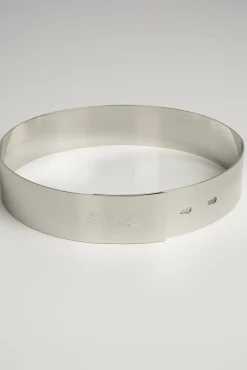 Xenis Full Metal Belt In Silver-tone