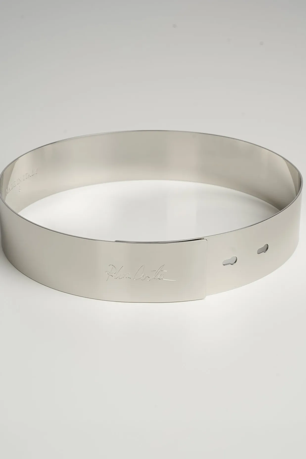 Xenis Full Metal Belt In Silver-tone