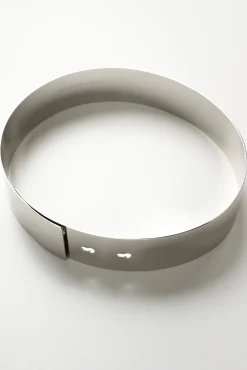 Xenis Full Metal Belt In Silver-tone