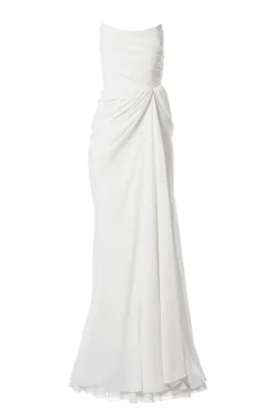 Zaira Long Dress In Off-White