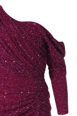 Zeina Dress In Sour-Cherry